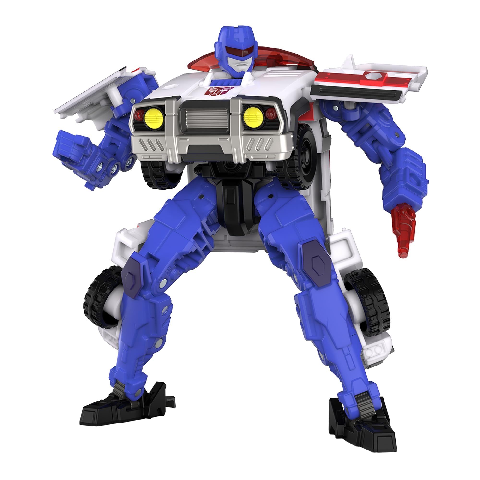 Autobot Red Alert cannon accessory enhances battle-ready display and play.