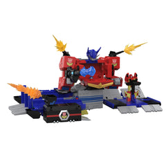 Optimus Prime in truck mode, display-ready with solid articulation for posing.