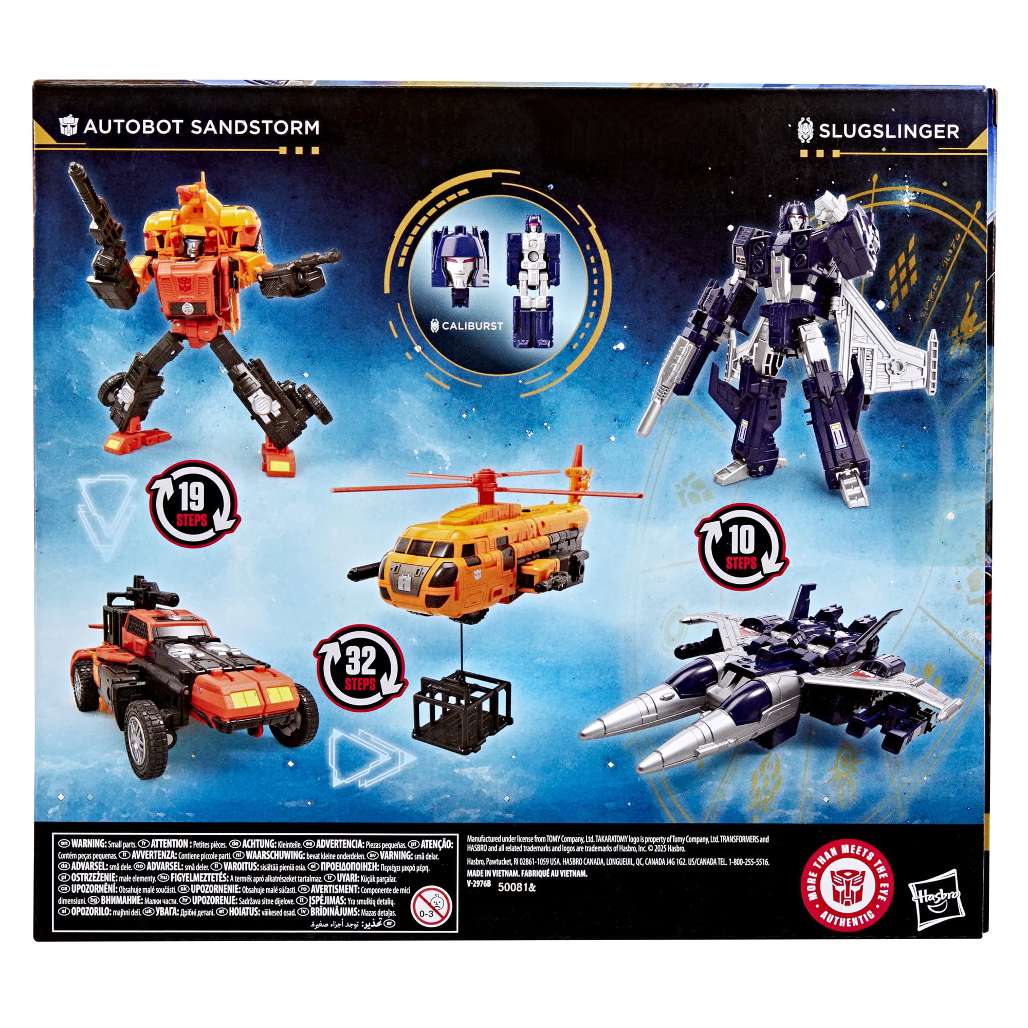 Wreck 'n Doom Collection pack featuring Sandstorm and Slugslinger for display and play