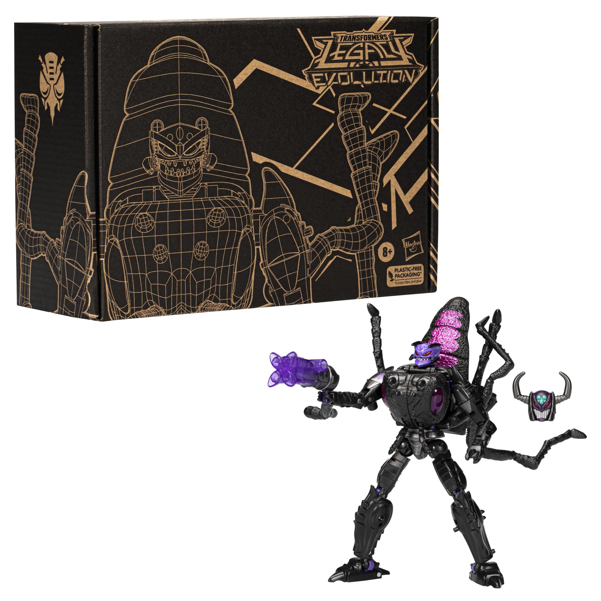 Transformers Antagony blaster accessory enables action-ready posing.