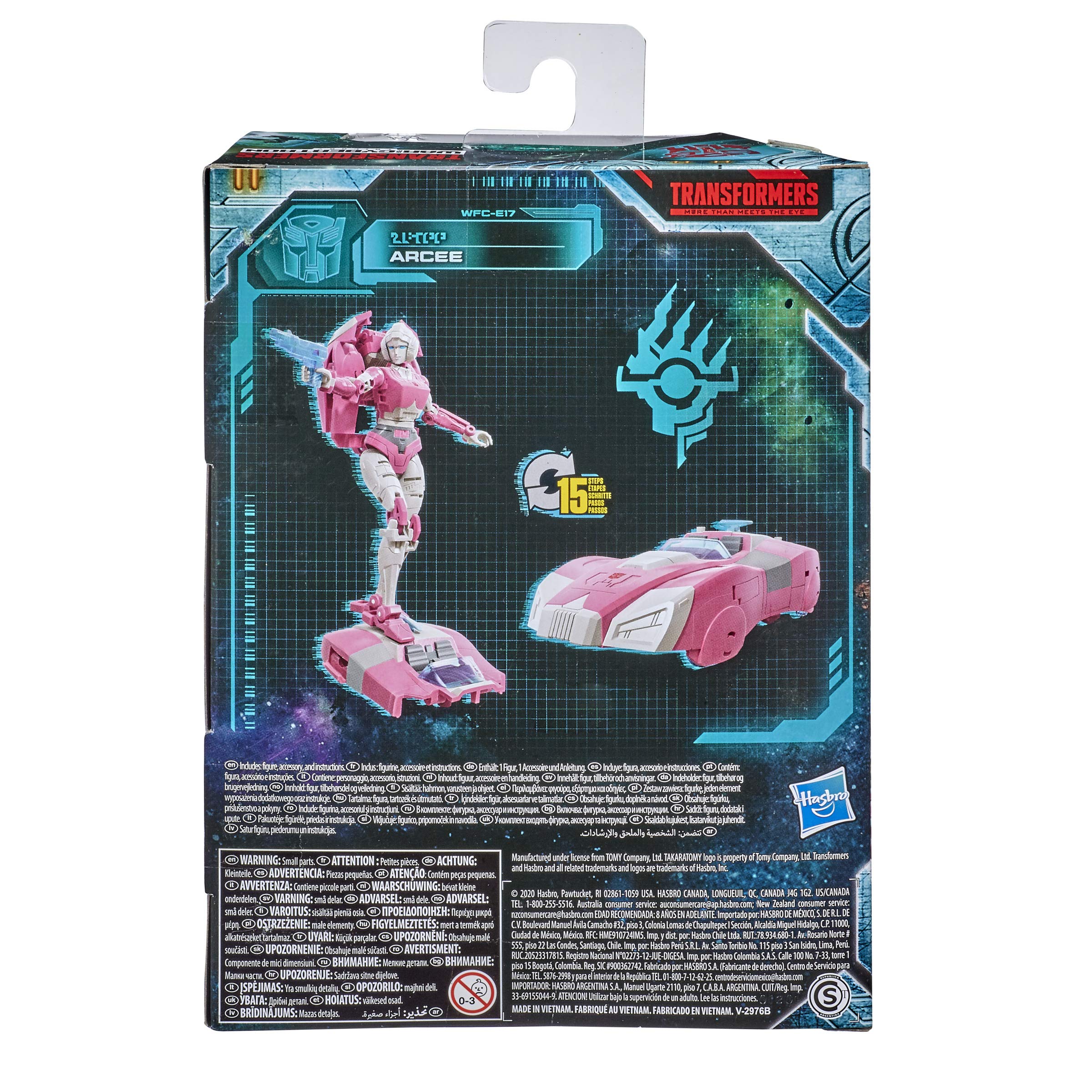 Backpack removed reveals hoverboard accessory on Arcee