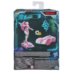 Backpack removed reveals hoverboard accessory on Arcee