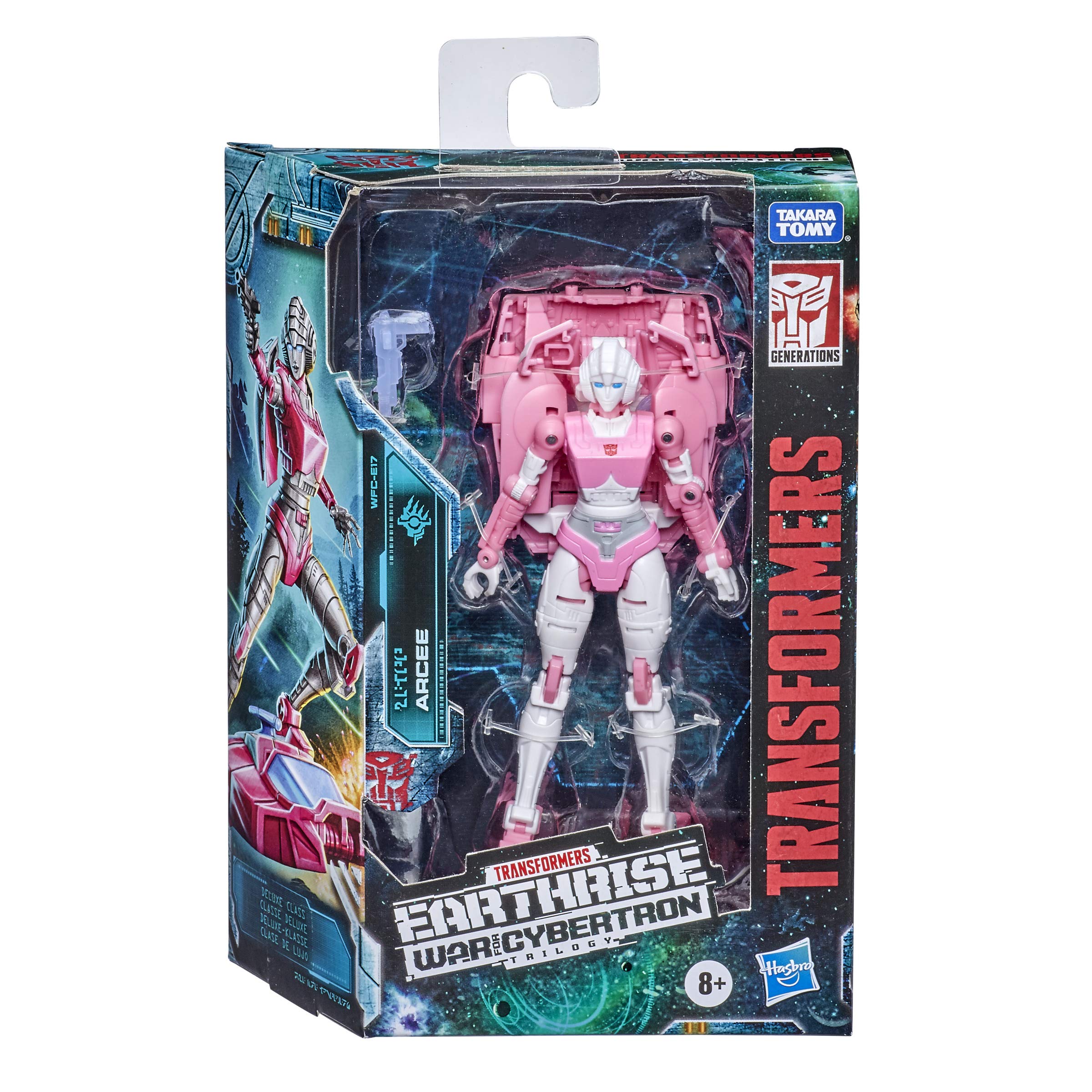 Arcee with blaster accessory ready for action