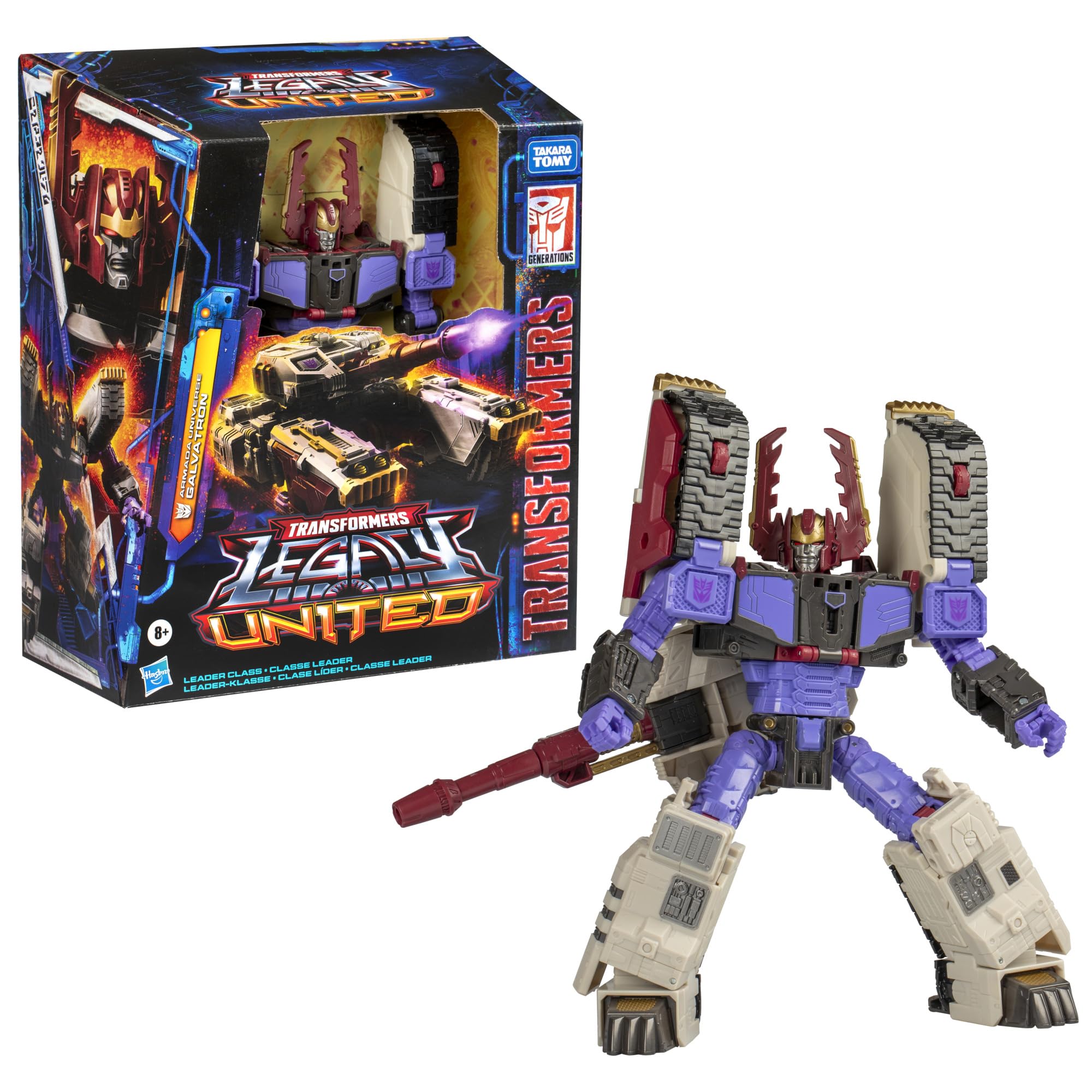 Fusion Cannon accessory attached to Transformers Armada Galvatron for a battle-ready look.
