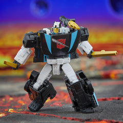 Transformers Armada Wheeljack articulated head enables expressive poses.