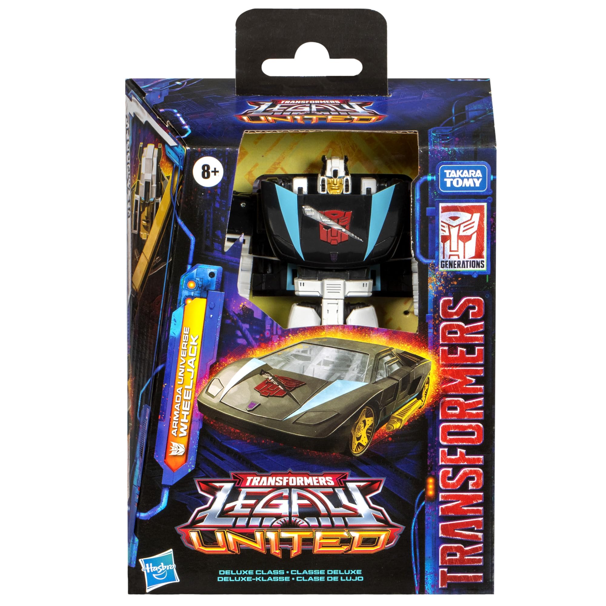 Transformers Armada Wheeljack in car mode for fast, vehicle-themed play.