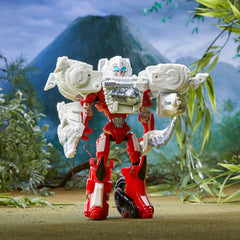 Transformers armored attachment featuring Arcee and Silverfang for enhanced posing.