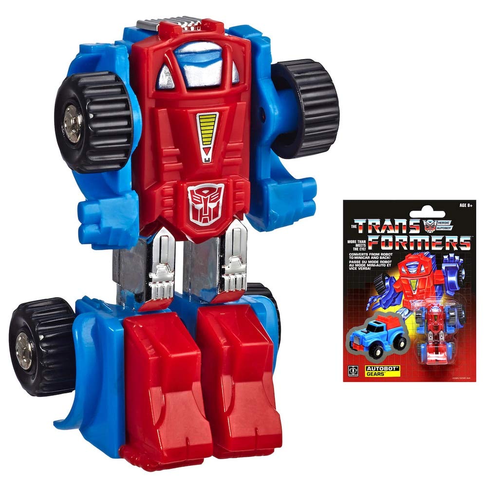 Transformers Autobot Gears robot mode for dynamic display.