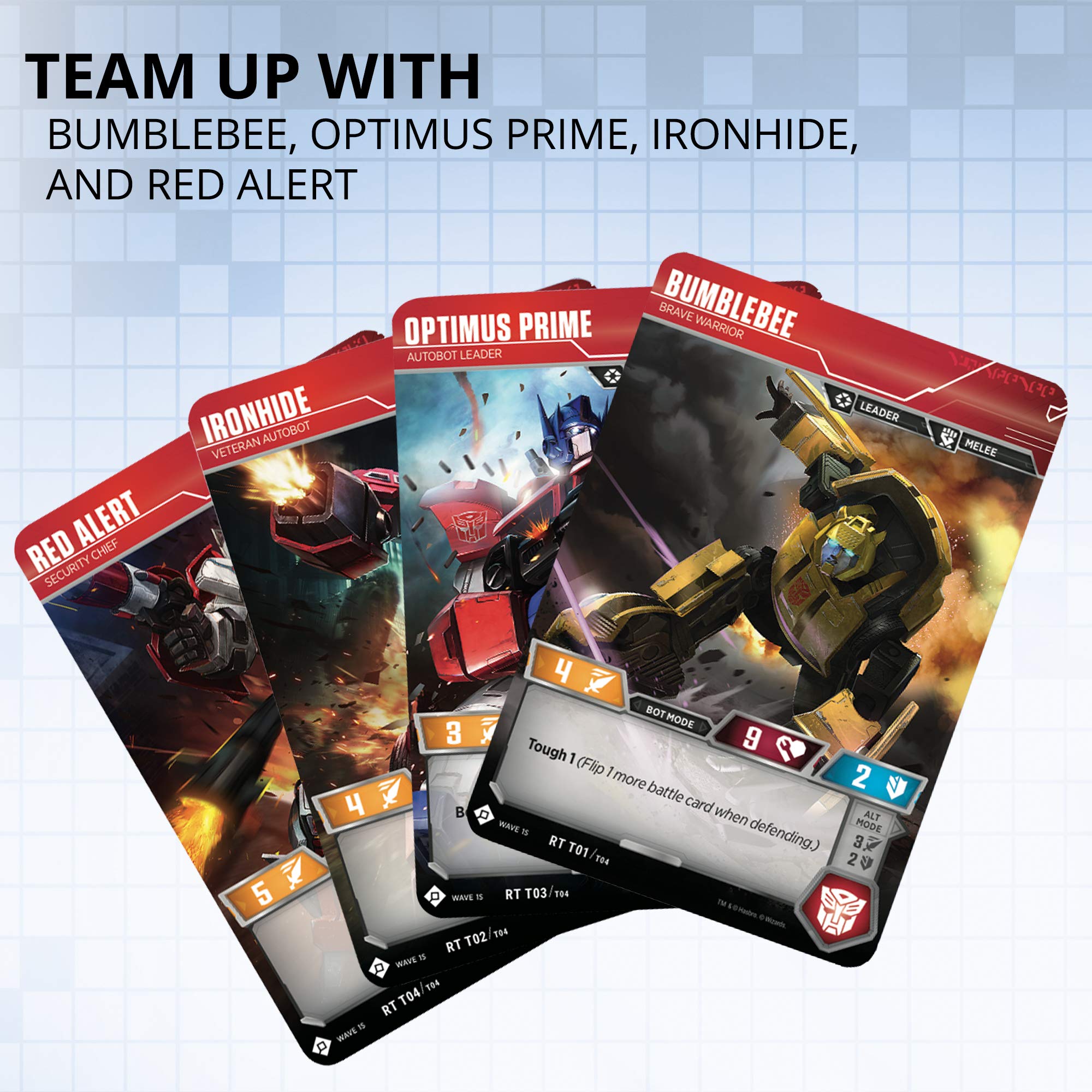 Transformers Autobots Starter Set featuring Ironhide card art for robust defense.