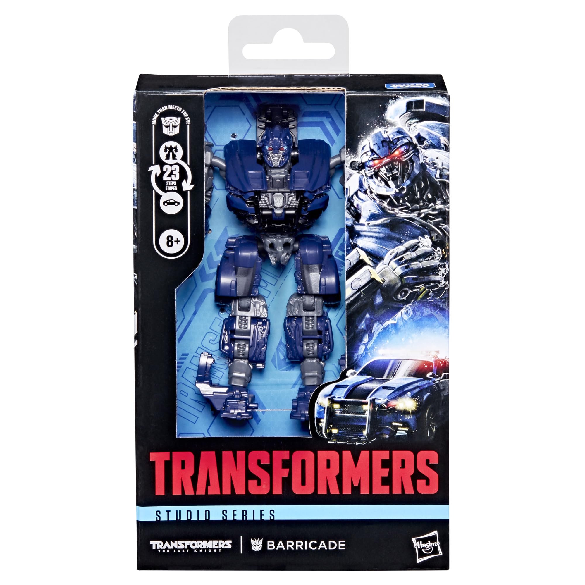 Transformers Barricade Studio Series 4.5-inch deluxe size ideal for shelf displays