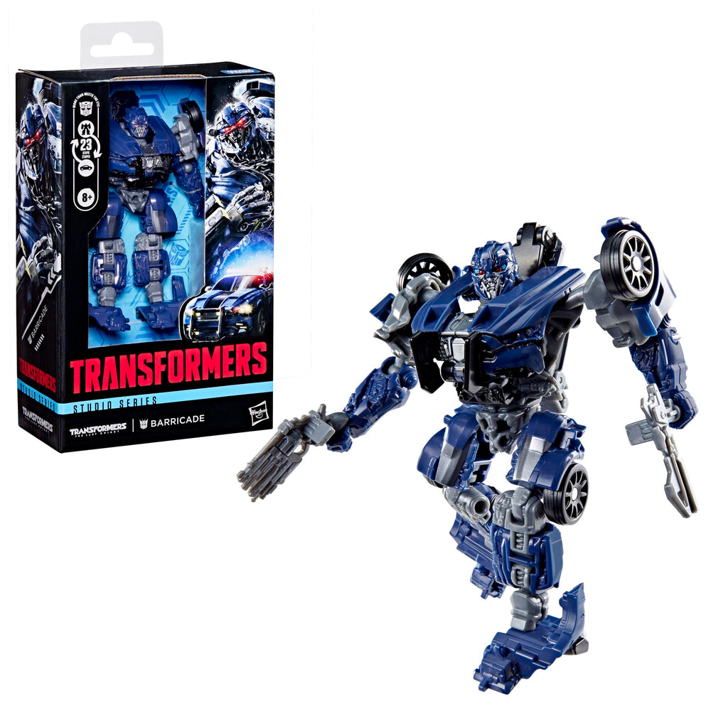 Transformers Barricade Studio Series 23-step conversion showcases versatile mode switching