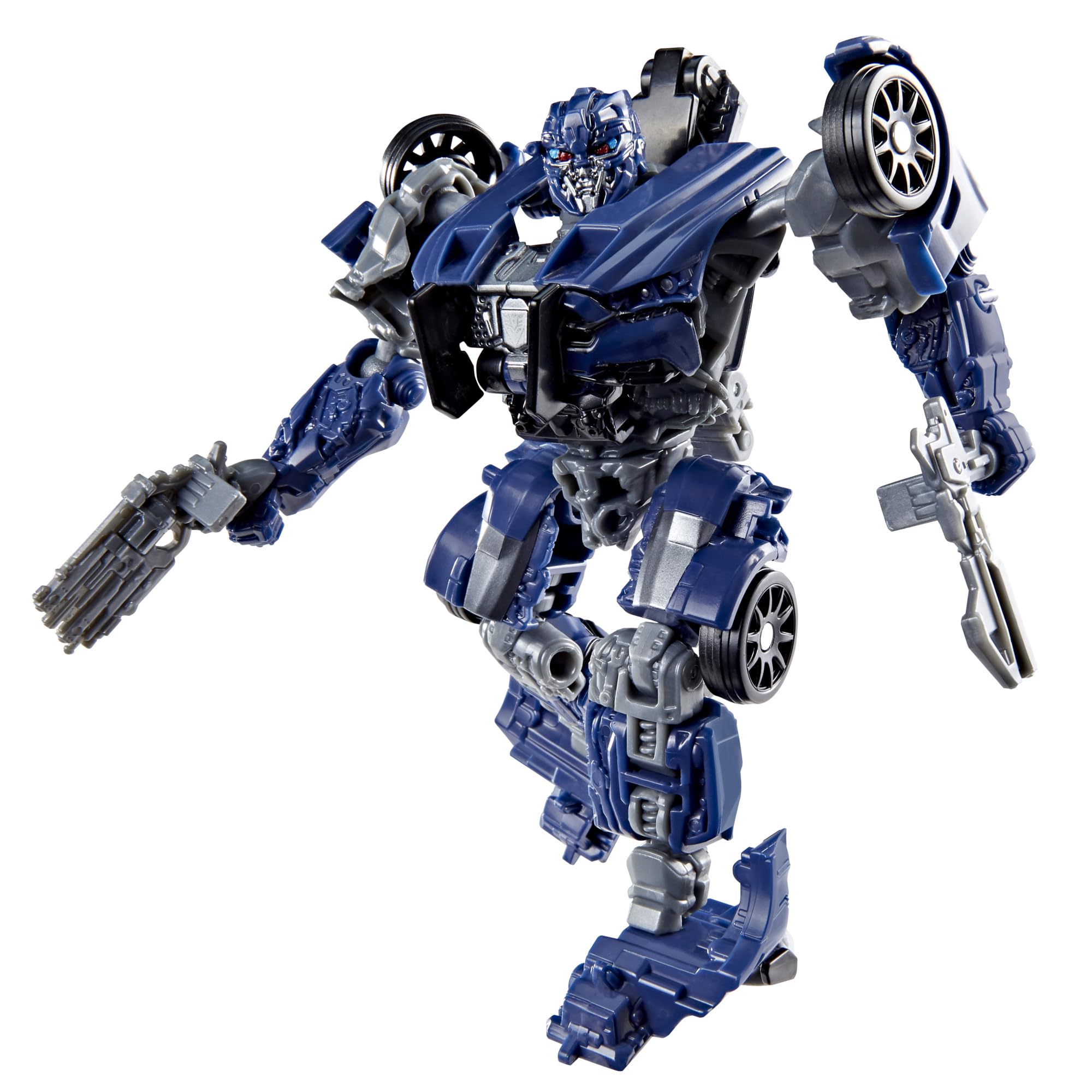 Transformers Barricade Studio Series robot figure ready for action display