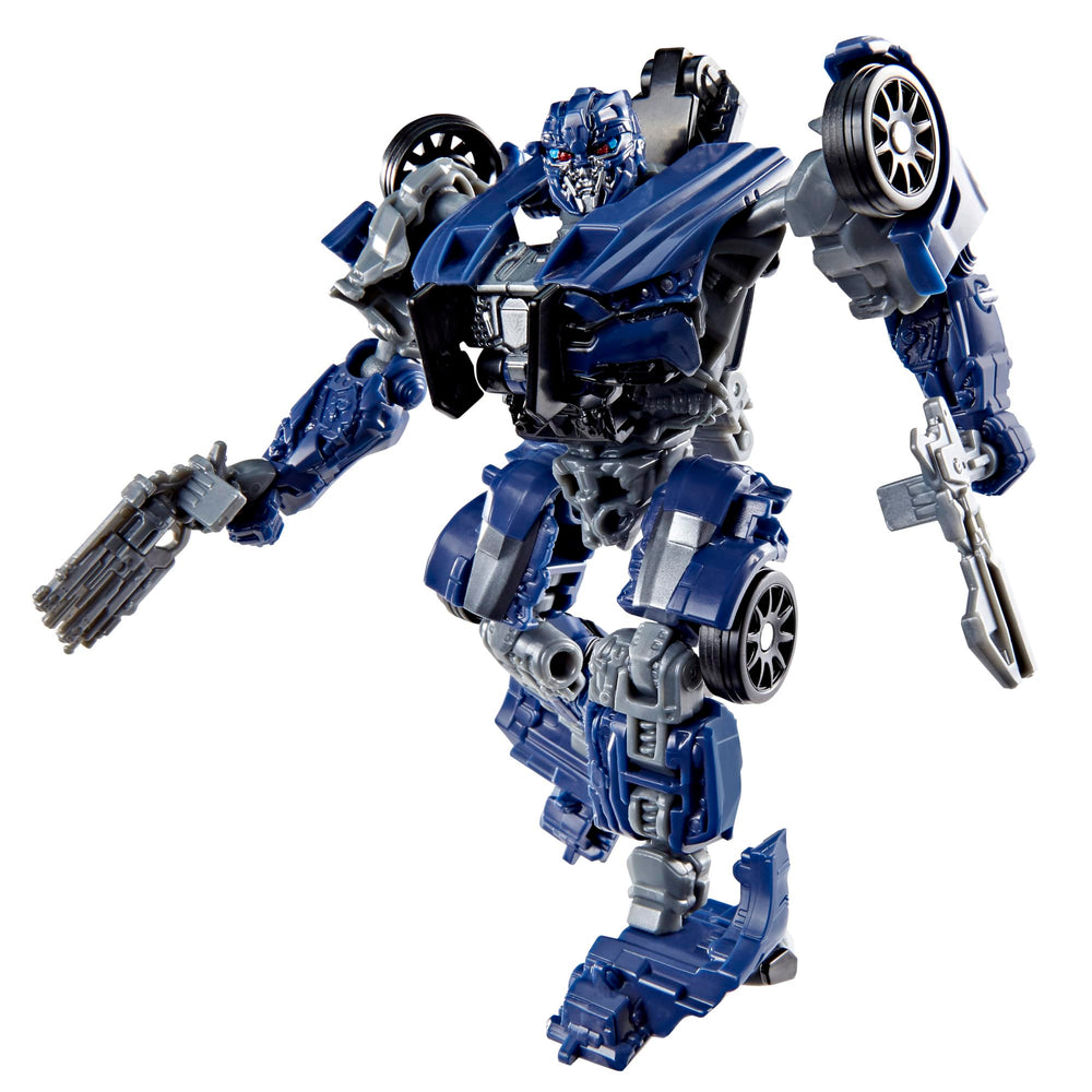 Transformers Barricade Studio Series robot figure ready for action display
