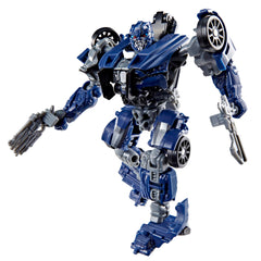 Transformers Barricade Studio Series robot figure ready for action display