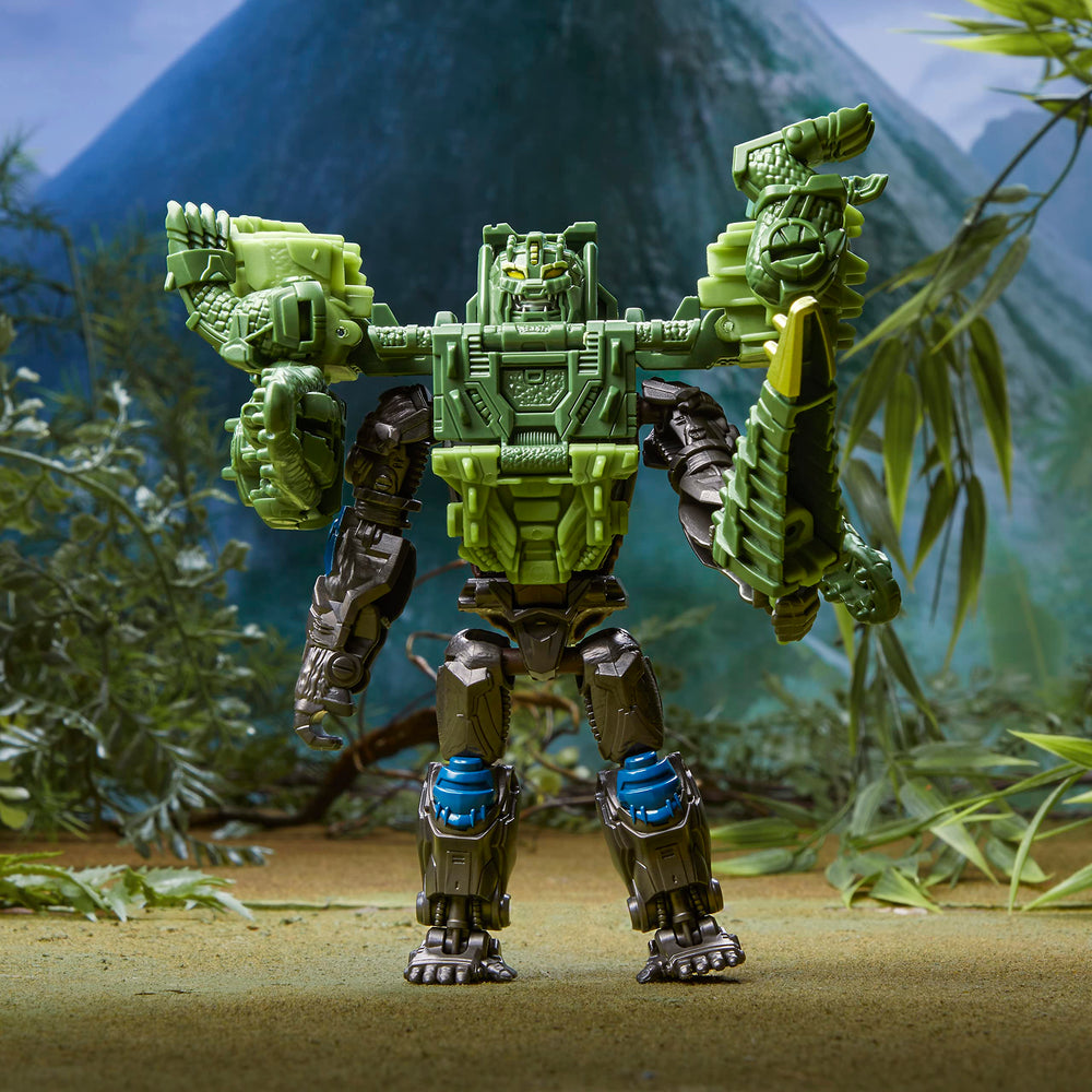 Transformers Beast Alliance battle changer figure promotes quick conversion play.