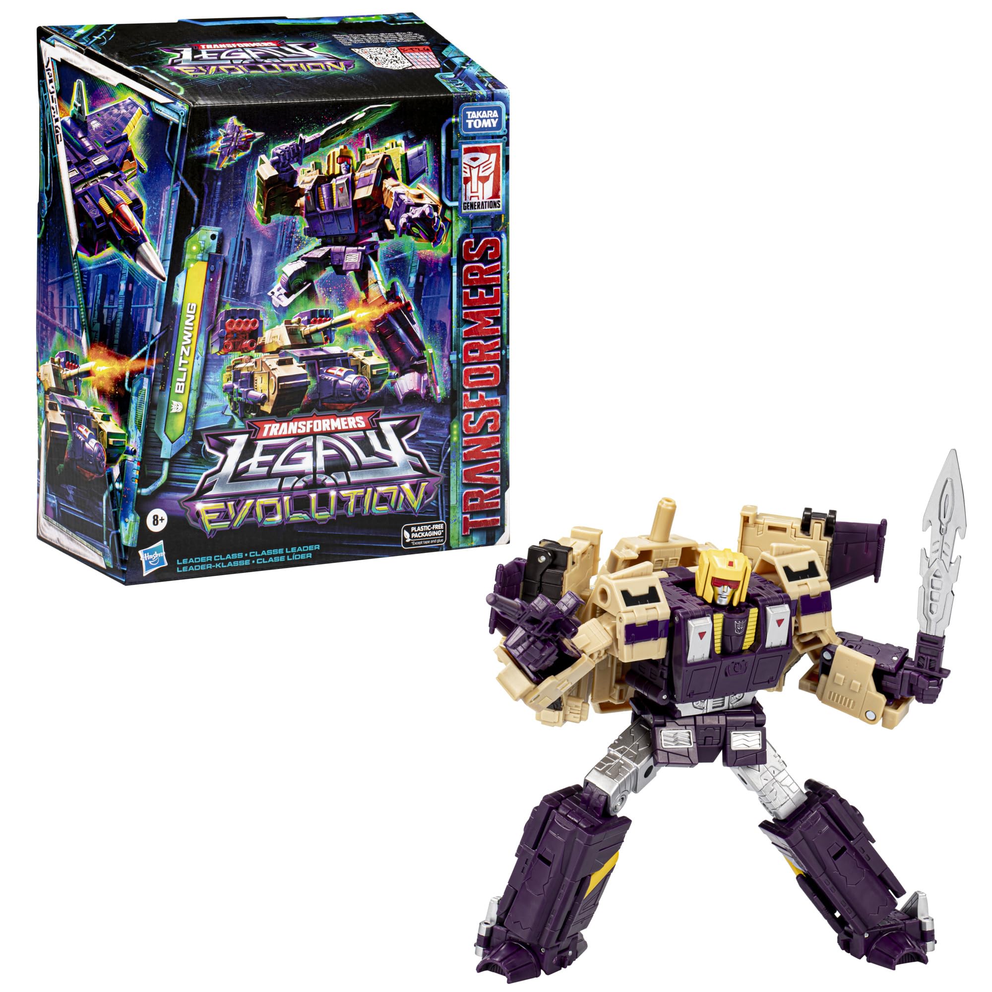 Transformers Blitzwing tank mode offers rugged poseability for action play.