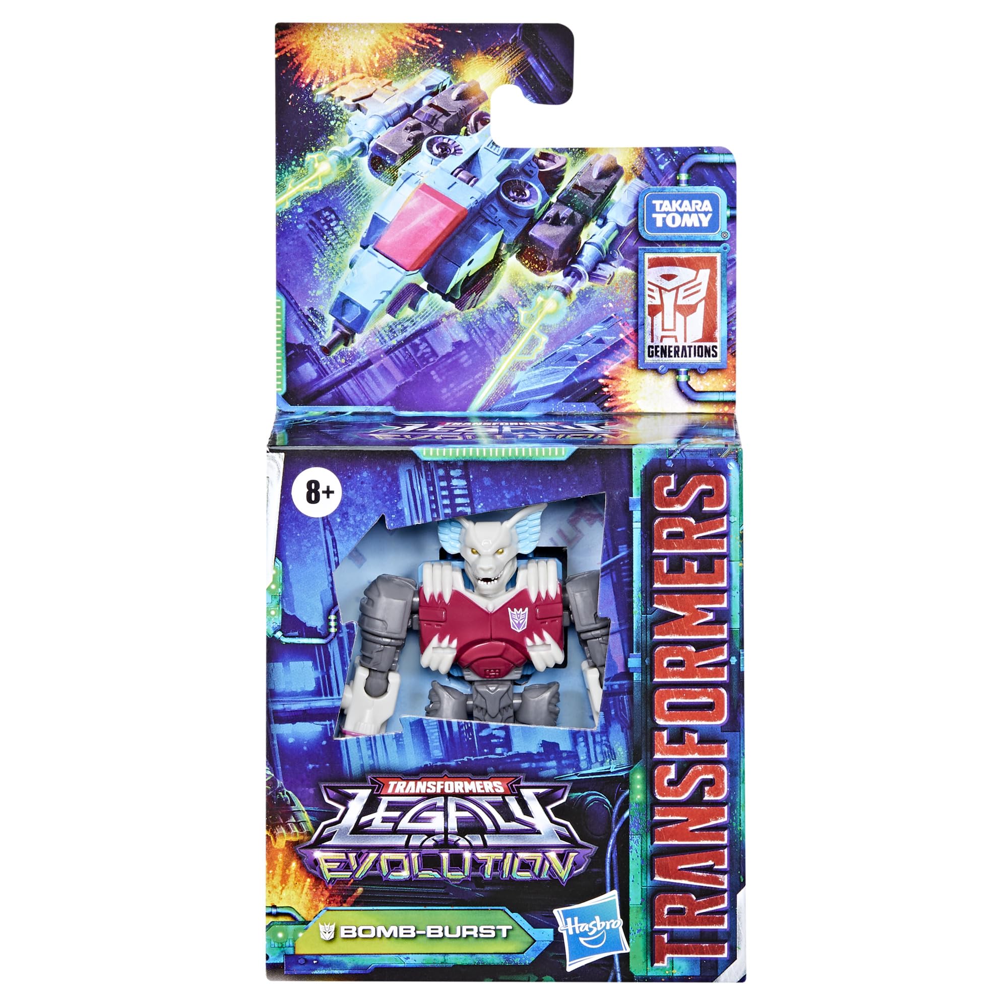 Bomb-Burst design emphasizing sharp fangs for story-driven play scenarios.