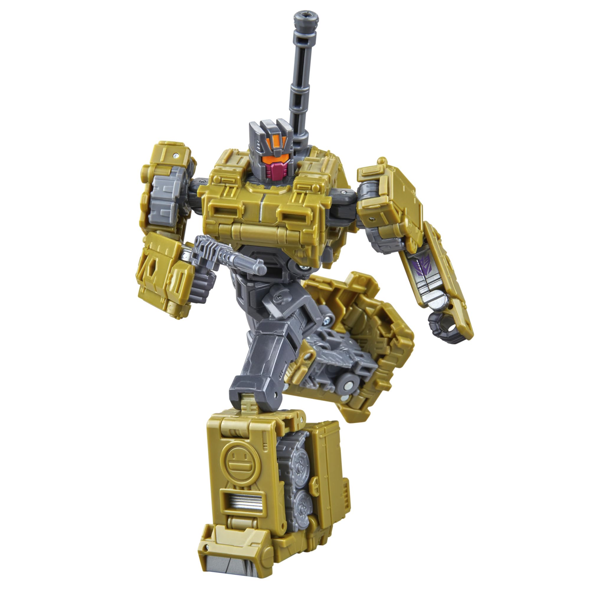 Transformers Combaticon Brawl with blaster accessory for varied poses.
