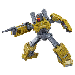 Transformers Combaticon Brawl includes a double cannon accessory for enhanced action.
