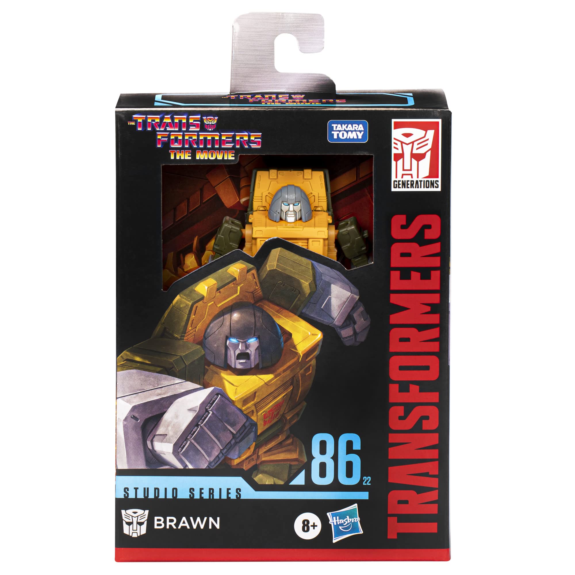 Transformers Brawn backdrop removable for immersive display scenes.