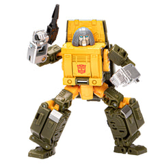 Transformers Brawn action figure in robot mode ready for dynamic posing and storytelling.