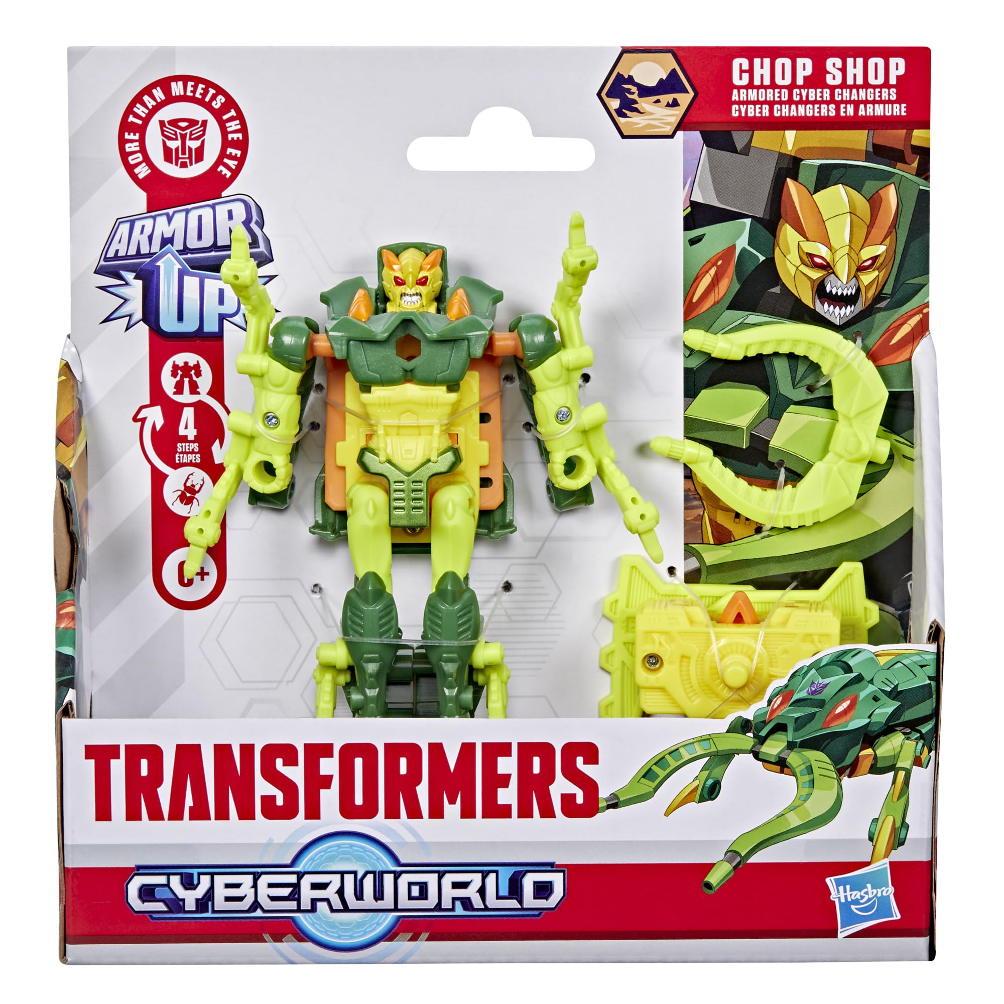 Chop Shop armored hammer attachment shown in robot mode for versatile play