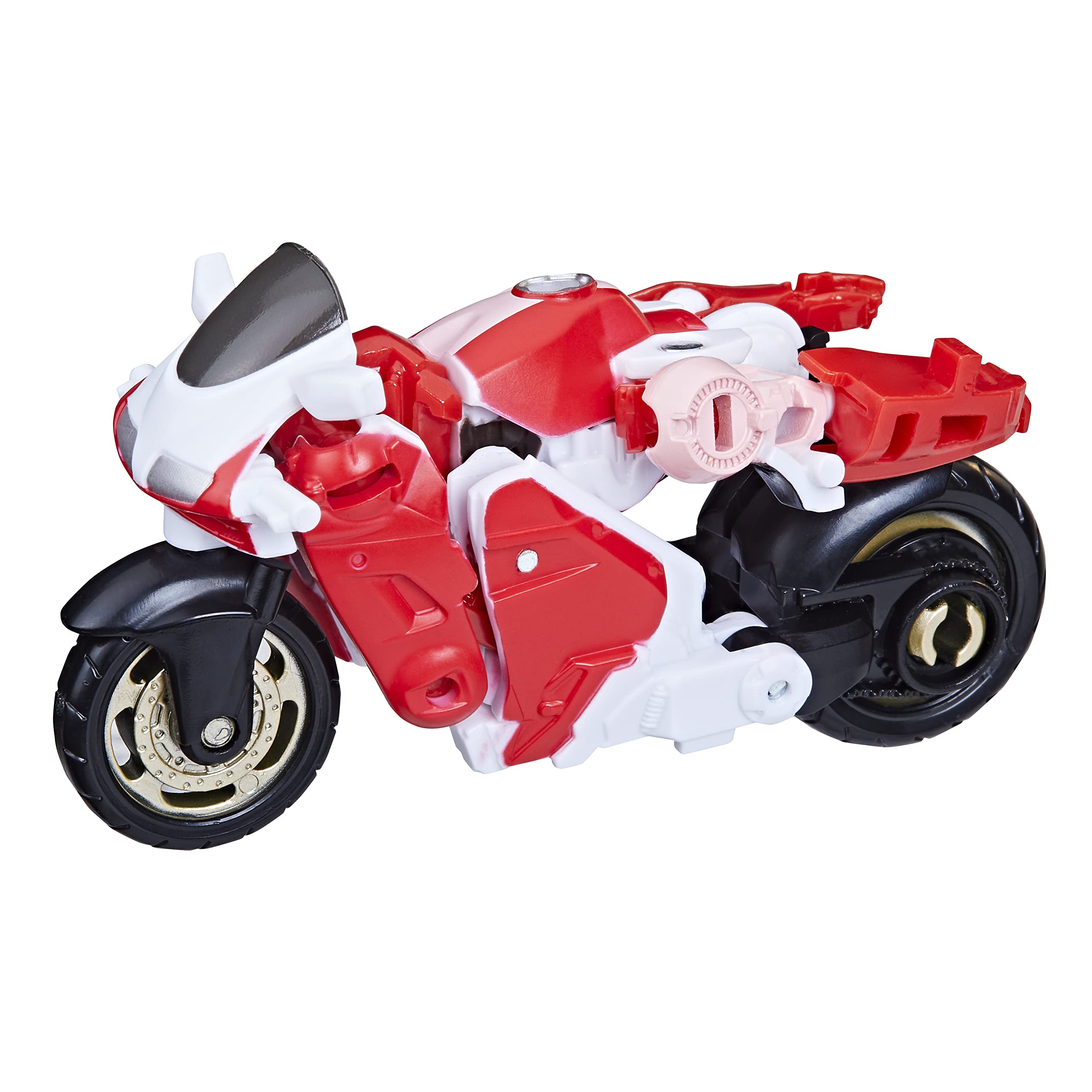 Arcee motorcycle mode transformation in 11 steps supports imaginative play