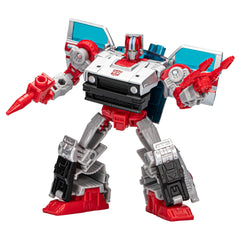 Transformers Crosscut robot mode figure for dynamic posing and imaginative play.