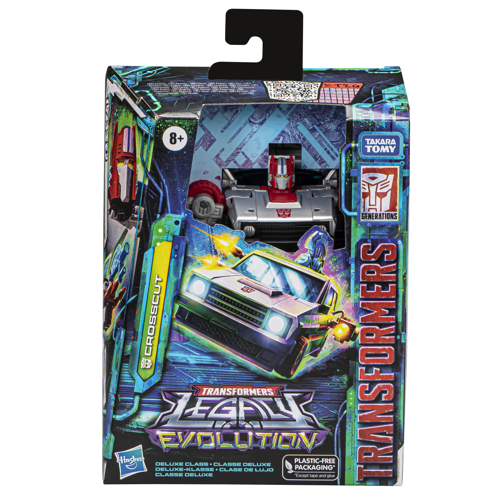 Transformers Crosscut turbo car mode for fast, action-packed battles.