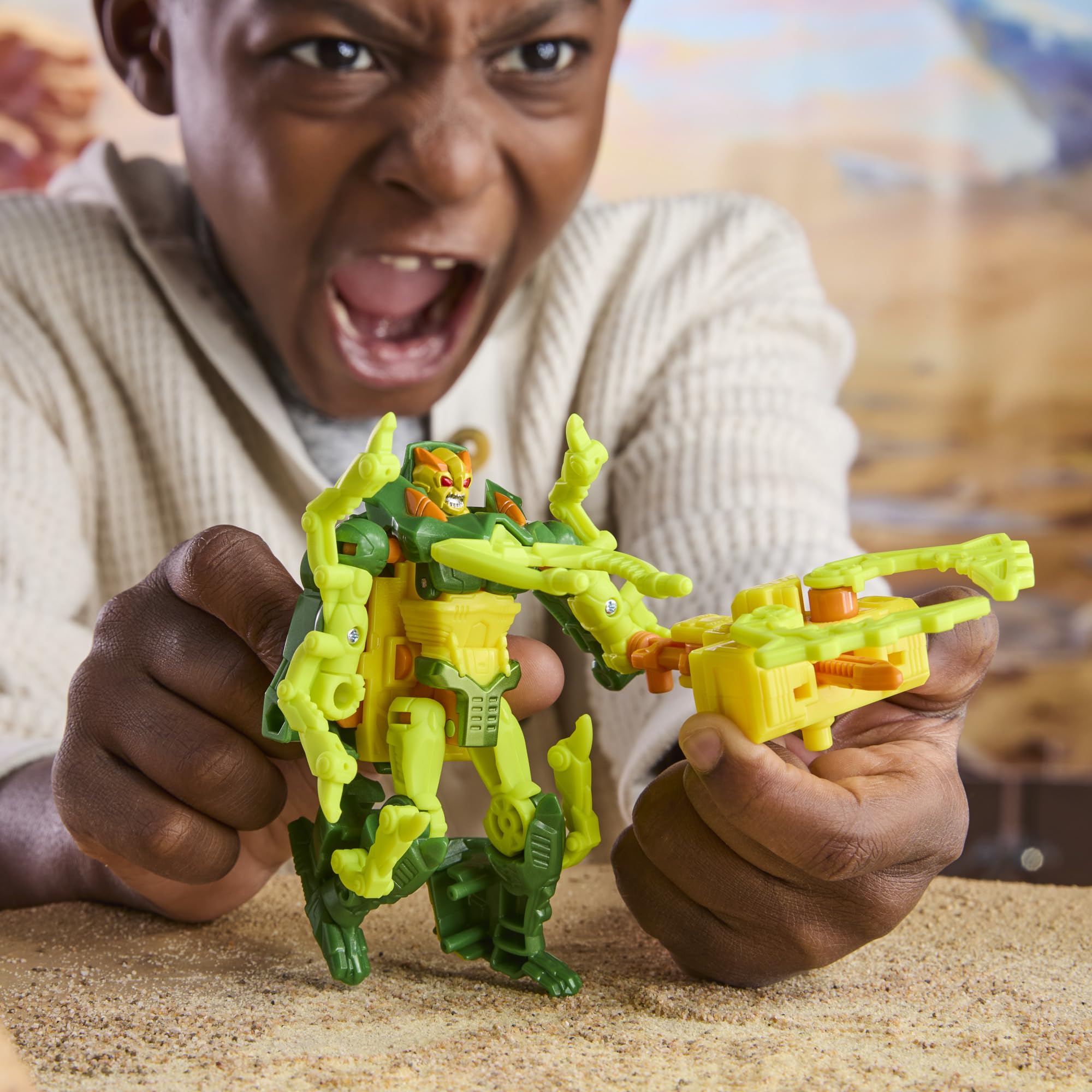 4-inch figure size shown for easy size comparison during play