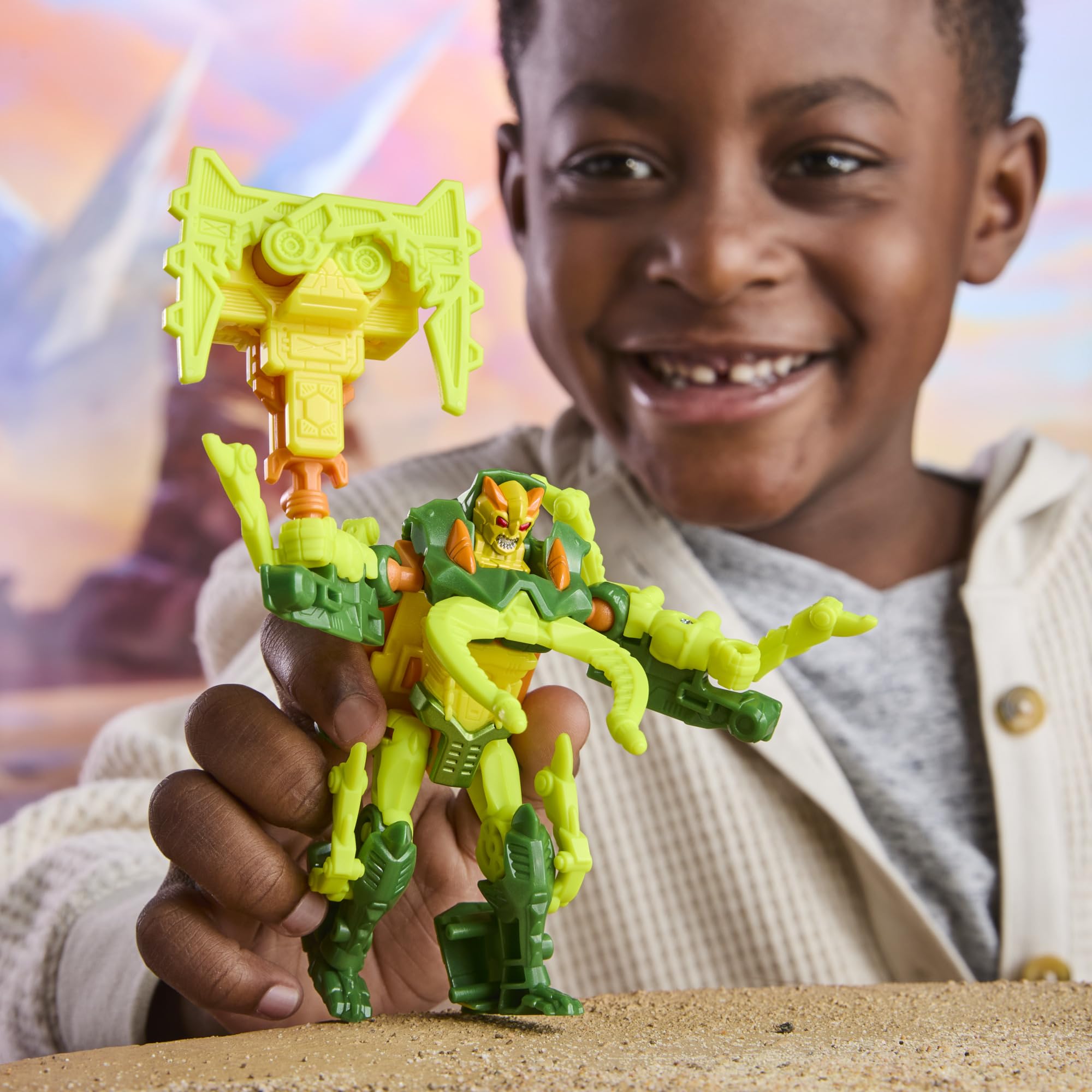 Transformers CYBERWORLD Chop Shop beetle beast mode inspires action-packed adventures