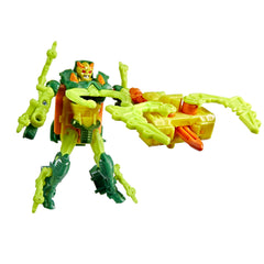 Transformers CYBERWORLD Chop Shop robot to beetle steps for easy, engaging play