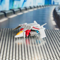 Collectible display-ready Starscream figure from CYBERWORLD