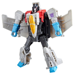 Transformers CYBERWORLD Starscream robot pose for action play and storytelling