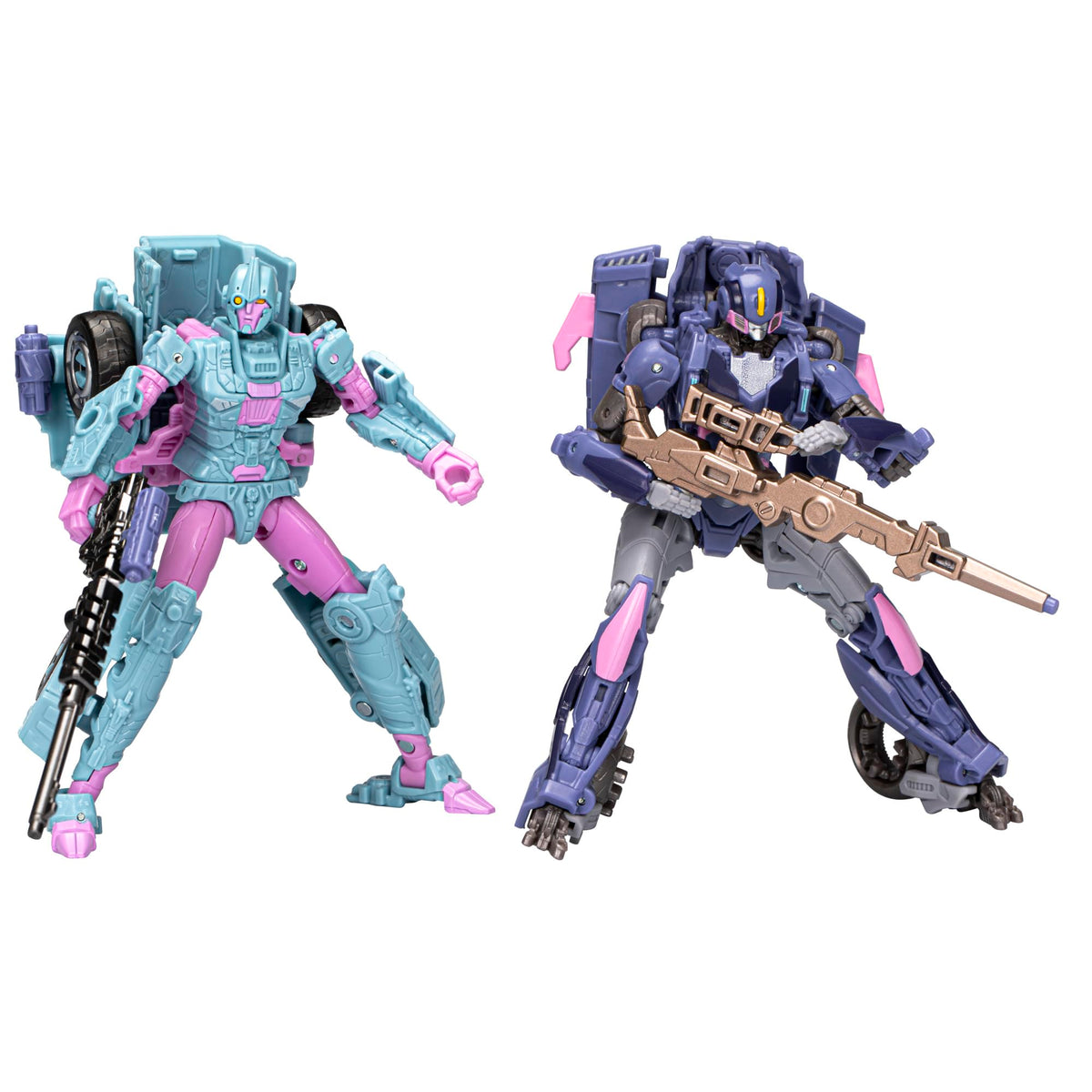 Transformers Deadeye Duel 2-Pack Javelin robot mode for display and play