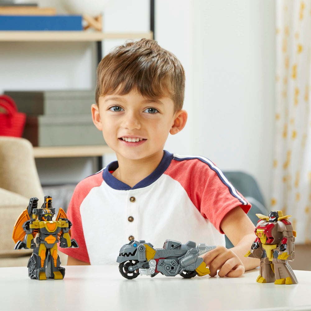 Transformers Grimlock motorcycle mode promotes fast, action-packed play.