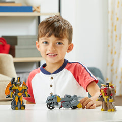 Transformers Grimlock motorcycle mode promotes fast, action-packed play.