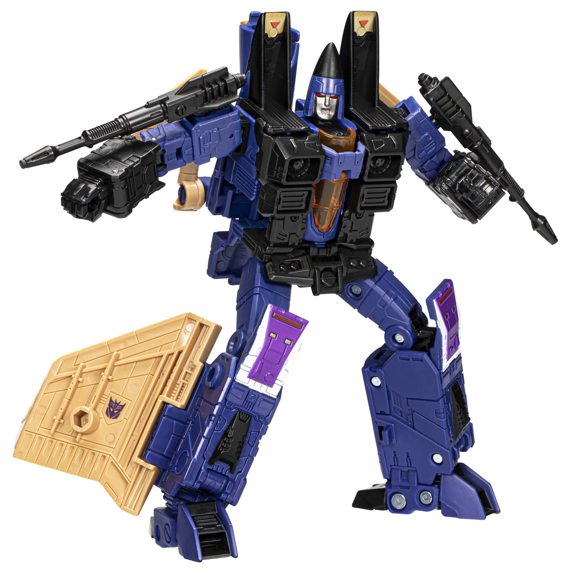 Transformers Dirge robot mode figure with dynamic poseability for battles.