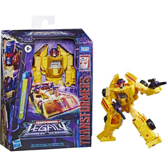 Package QR code reveals cross-universe character tech specs for Dragstrip.
