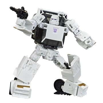 Runamuck in robot mode showcases classic Transformers art for display.
