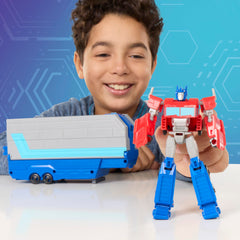 Transformers EarthSpark battle station setup highlighting interactive play