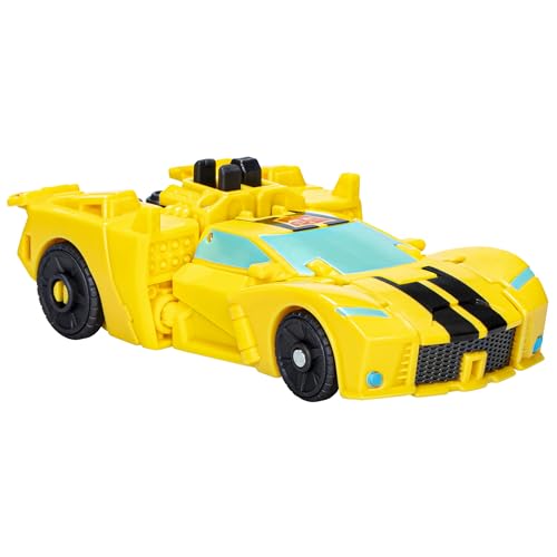 Transformers EarthSpark Bumblebee car mode with rolling wheels for action