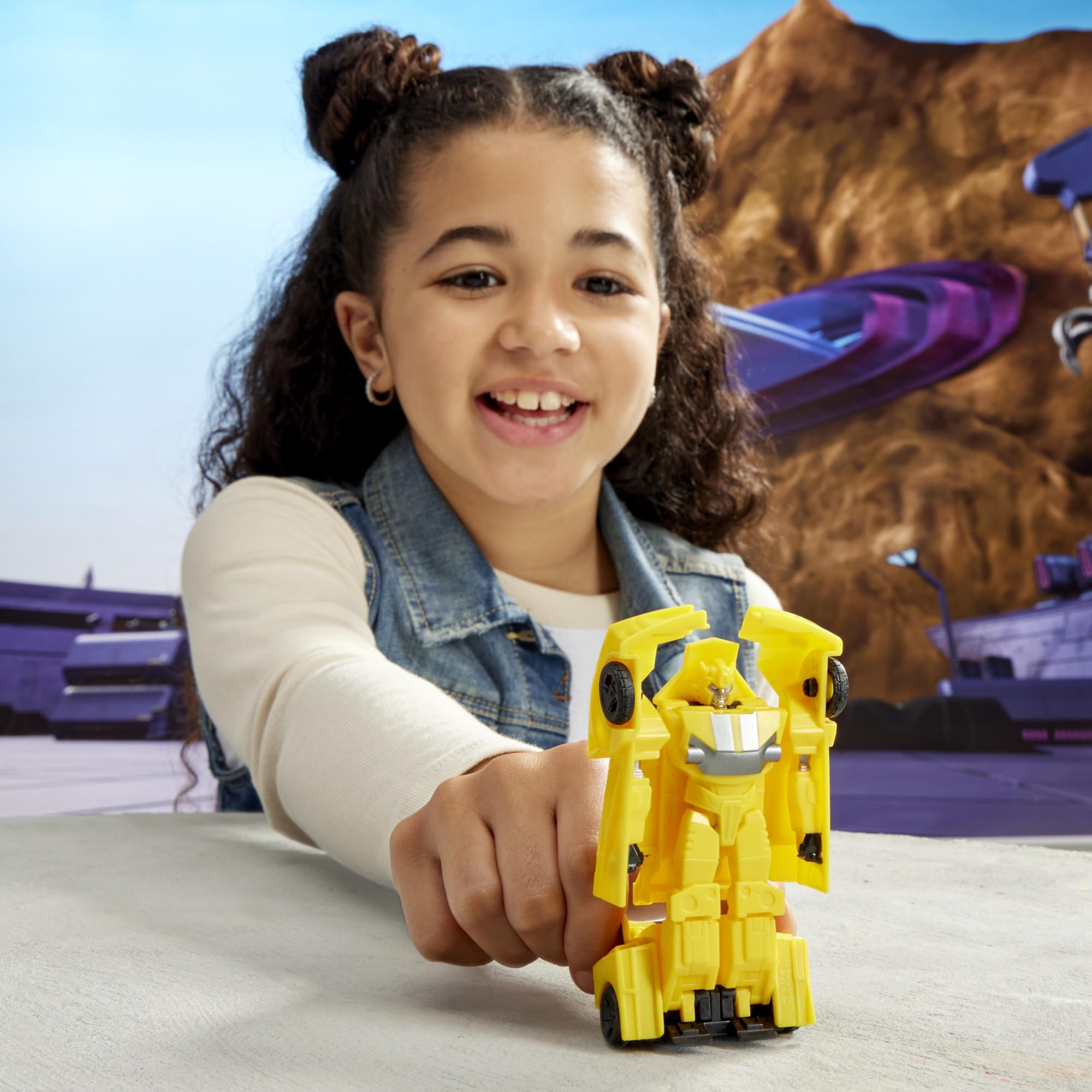 Transformers EarthSpark Bumblebee toy designed for kids six and up