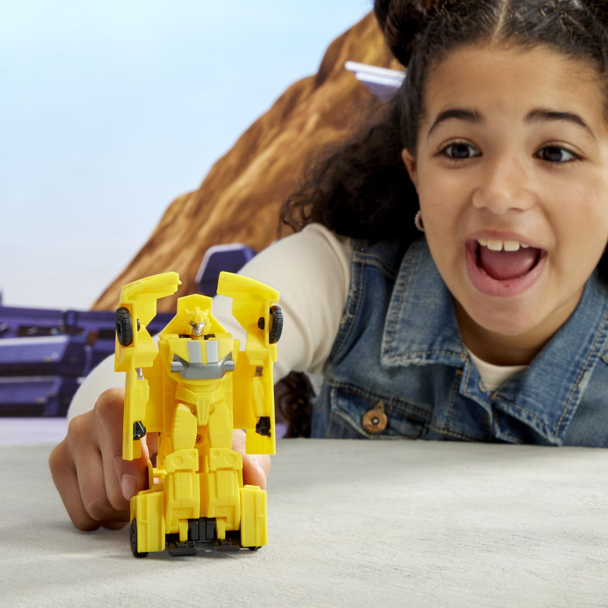 Transformers EarthSpark Bumblebee tactile toy for fingers and play