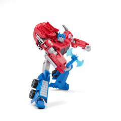 Transformers EarthSpark deluxe class figure with build piece for collection