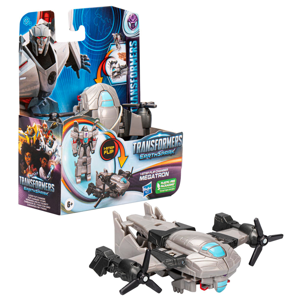 1-step flip action of Megatron sparks quick, repeatable transformations.