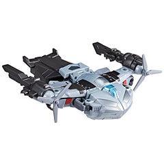 Fusion cannon accessory enhances poseable action in Megatron's form.