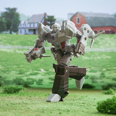 Deluxe Megatron packaging highlights the figure for gifting and shelf display.