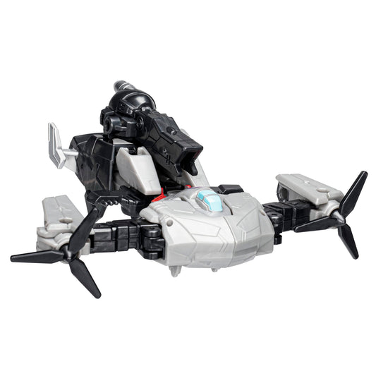 Megatron robot-to-aircraft mode enables dynamic play scenes.