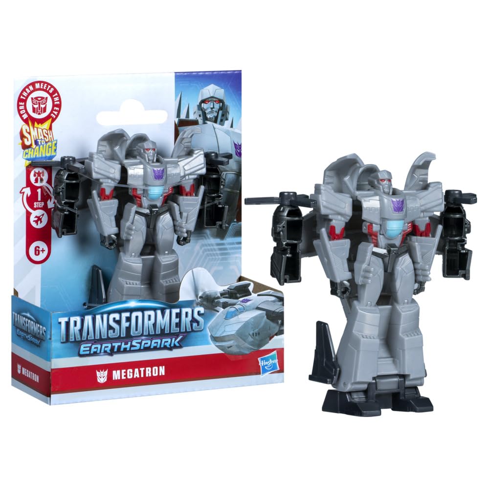 Transformers EarthSpark Megatron smashes from plane to robot in 1 step for quick play